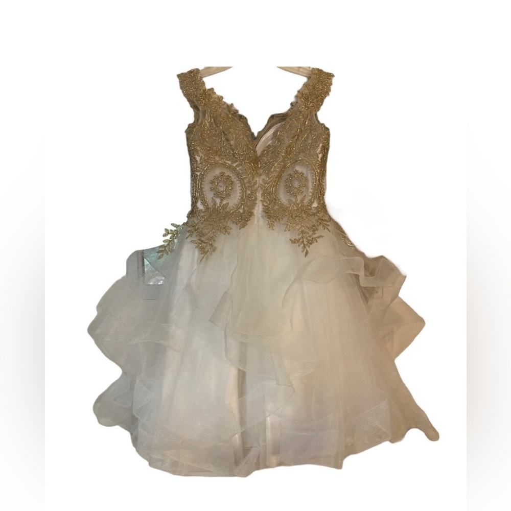 NWOT beautiful tulle rhinestone dress